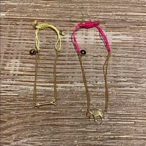 Stella and Dot adjustable bracelets